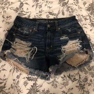 American Eagle Hi Rise Festival Shorts